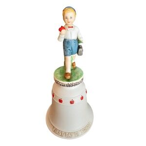 Norman Rockwell Vintage First Day of School 7" Limited Collectors Edition 1977